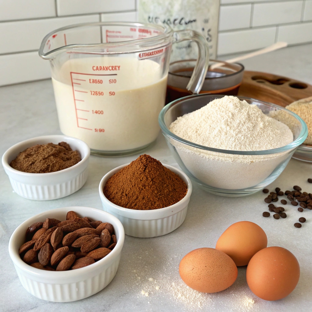 Ingredients for protein brownies