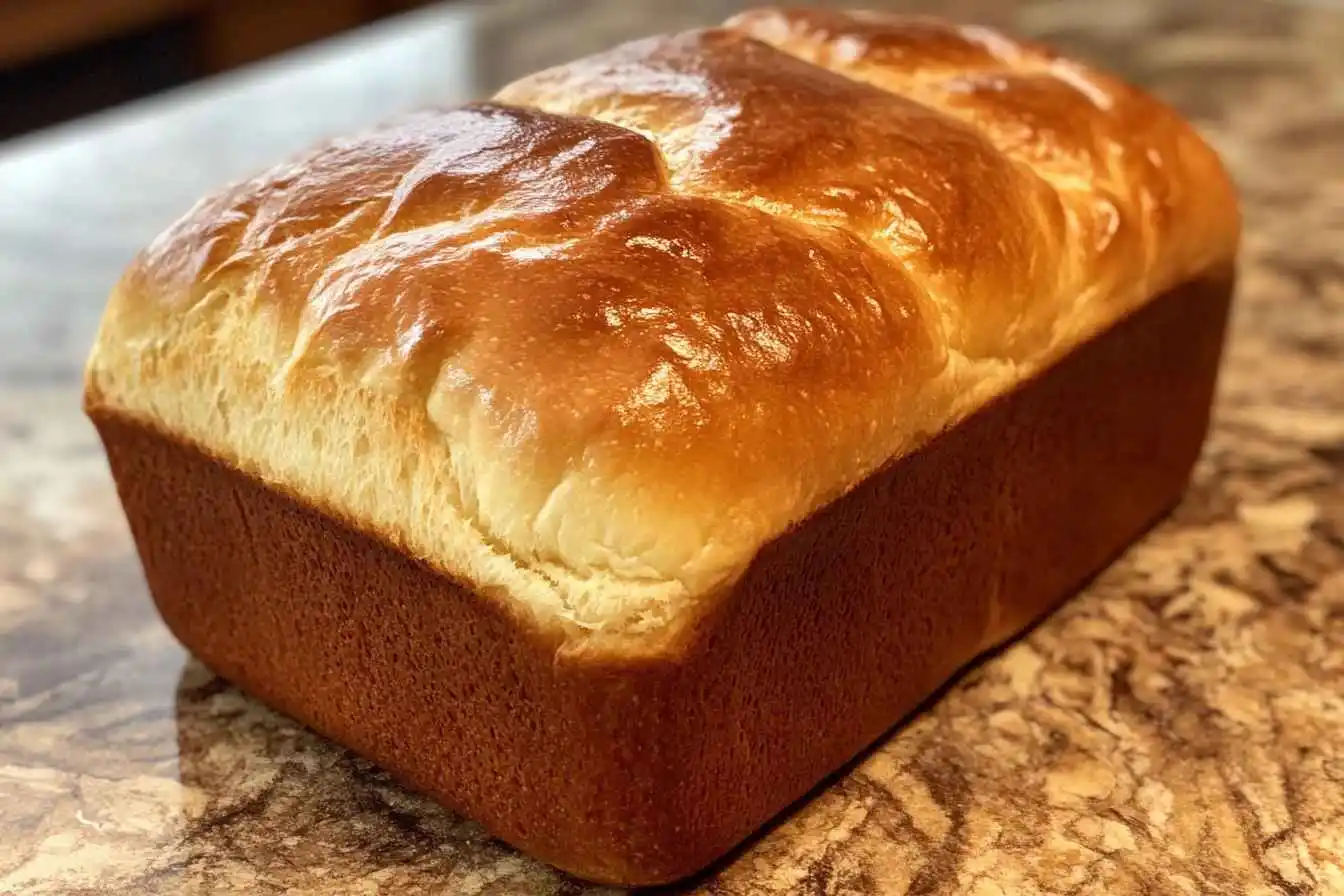 Freshly baked slow cooker bread with a crisp crust and soft interior.